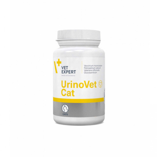 Urinovet Cat Vet Expert – Supliment pentru Pisici cu Afecțiuni sau Infecții Acute ale Tractului Urinar – 45 Capsule Twist-Off